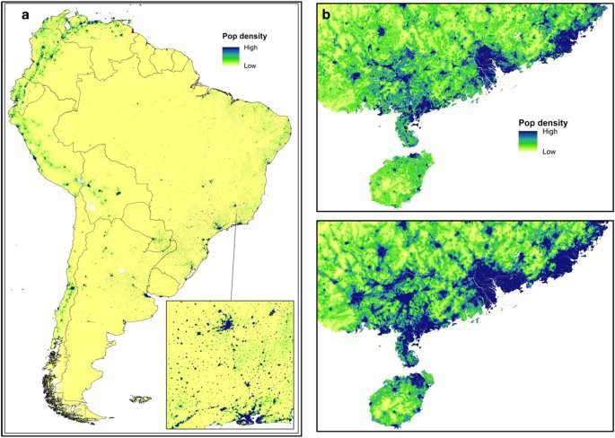 visualisations of WorldPop datasets