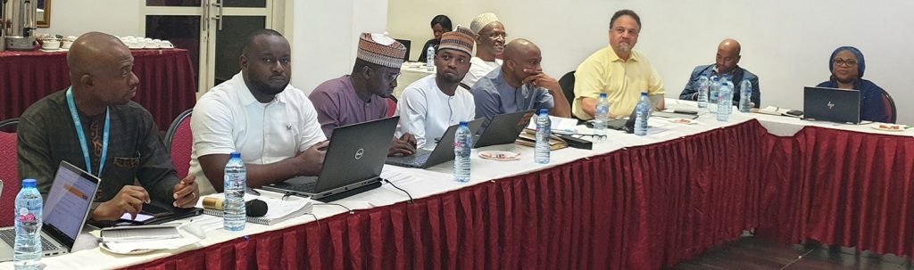 Edson Utazi at a workshop in Nigeria