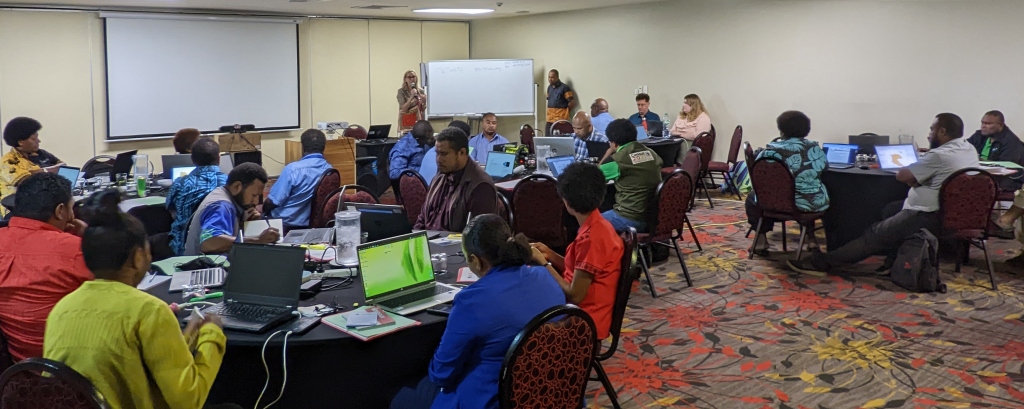 Photo of workshop in progress, Papua New Guinea