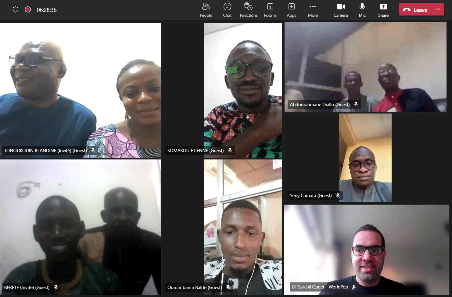 A virtual preEA workshop for the Guinea and Benin - WorldPop