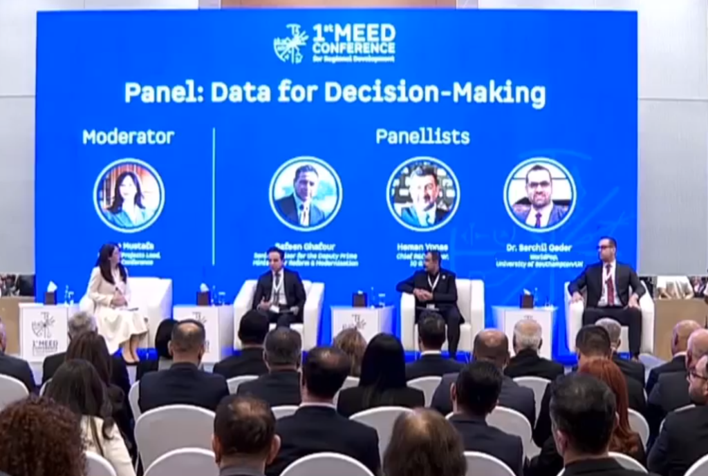 Data for Decision-Making panel, MEED Conference for Regional Development (Kurdsat News)