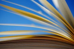 Photo of open book
