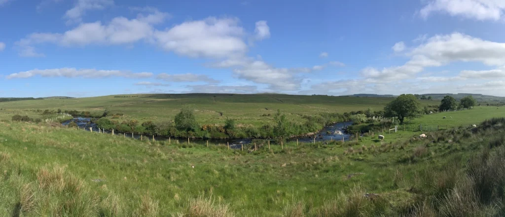 Photograph of the Leaghany River from Ballymongan Road, Tyrone