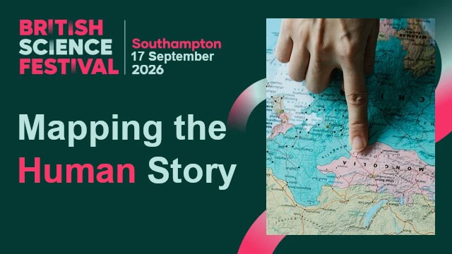 Event banner for mapping the human story event