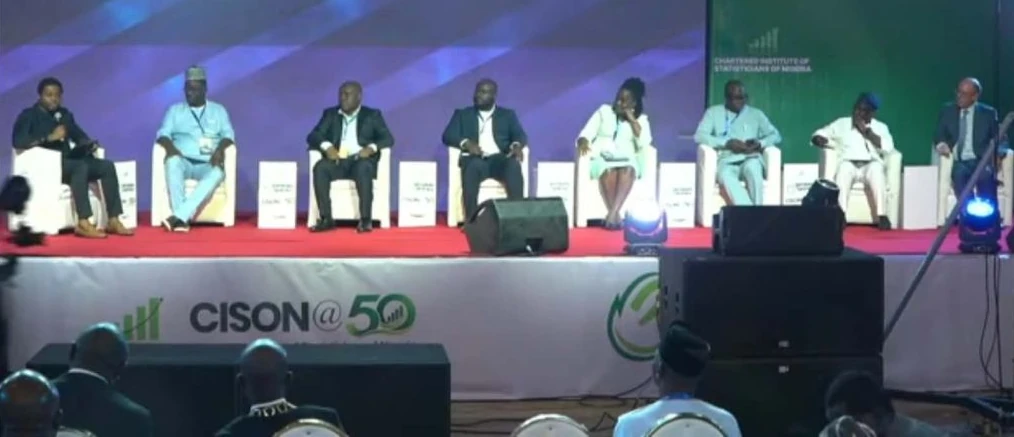 Photo of Dr Utazi with the CISON post keynote panel