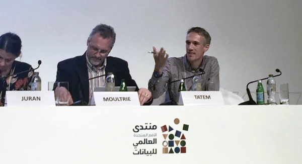 Professor Tatem at the UN World Data Forum, Dubai, UAE, 2018