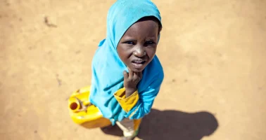 Photo of Child fetching water in northwest Somalia