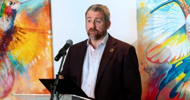 Photo of Ian Coady addressing CARICOM workshop meeting, Barbados, March 2026
