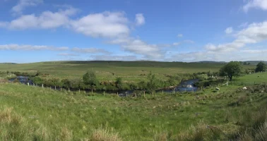 Photograph of the Leaghany River from Ballymongan Road, Tyrone