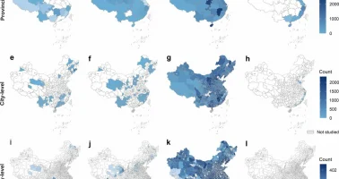graphic showing spatial distribution of warning counts by hazard type