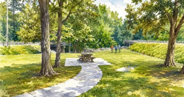 AI modified image of Wayside Park, Virginia, USA