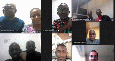 A screen capture from a virtual workshop run within Teams