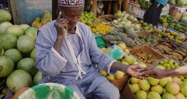 Photo of a Fruit Stall in Dakar, Senegal